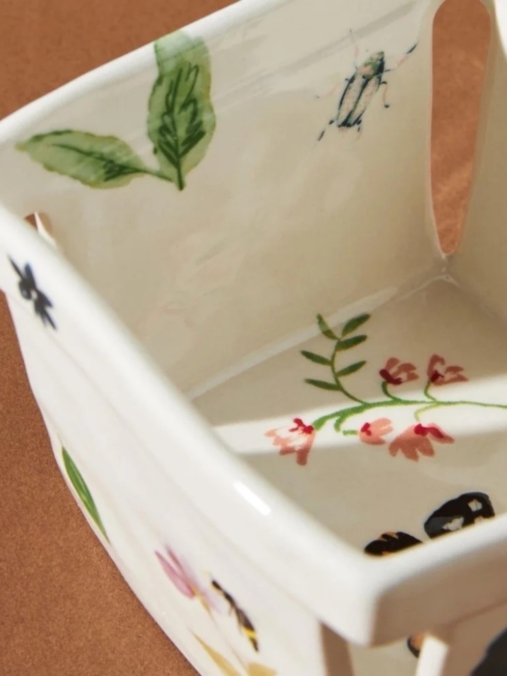 NWT Anthropologie SMALL Monarch Berry Butterfly Basket - Picture 2 of 3